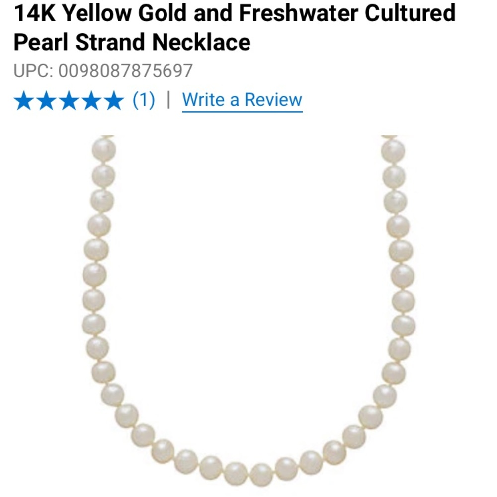 pearl strand necklace
